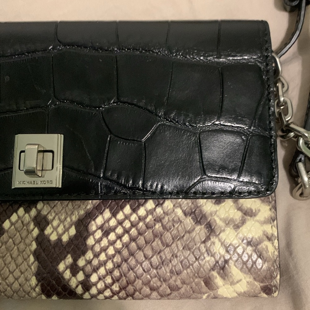 Michael Kors Python Leather Crossbody Wallet - image 3